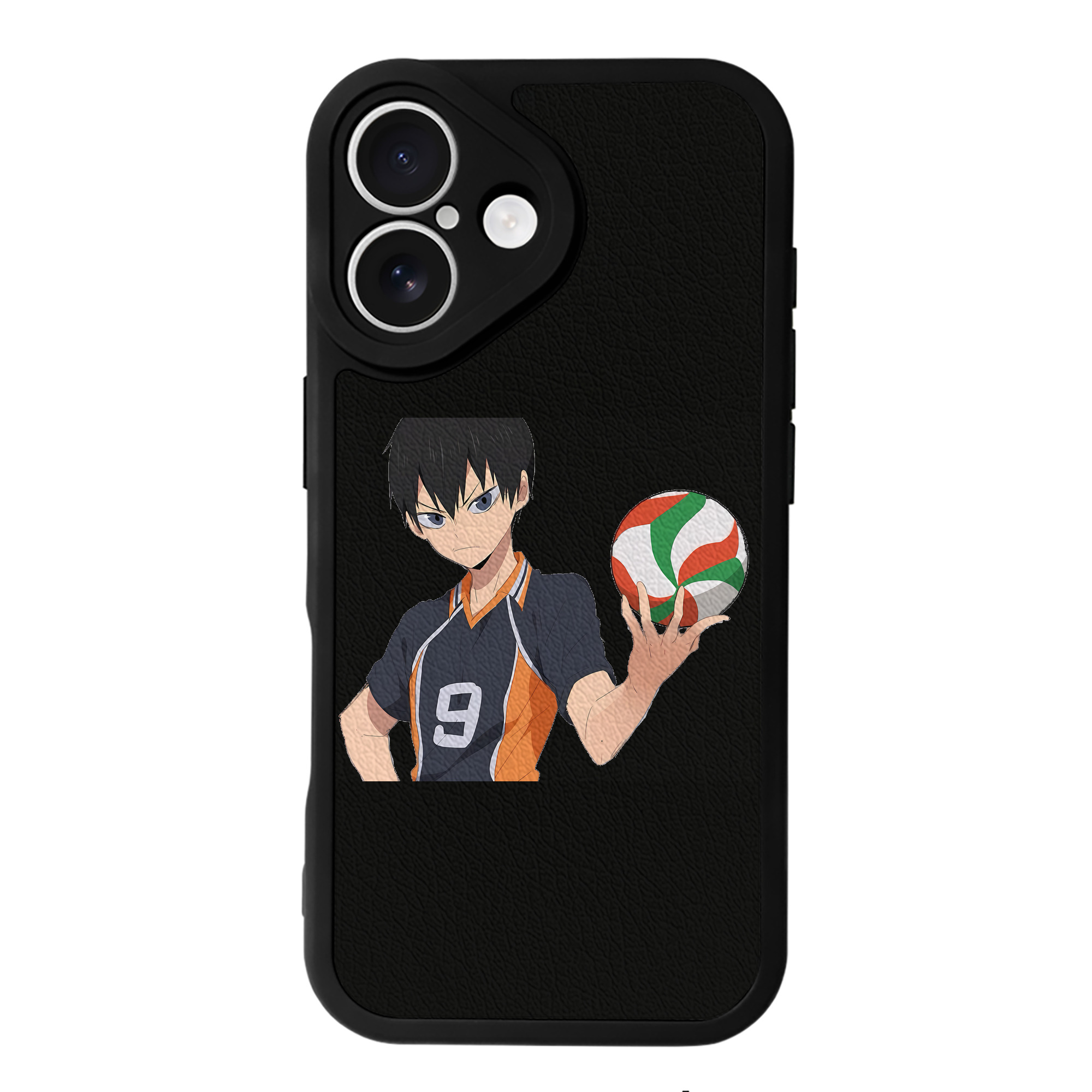 （画像用） ハイキュー!! Haikyu!! 【iPhone 16シリーズ対応】シリコンスマホケース（レザー調） 材質：シリコン